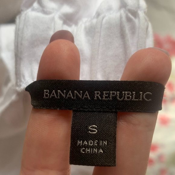 Banana Republic White Peasant Top - Picture 4 of 4